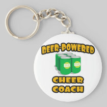 Beer-Powered Cheer Coach Keychains