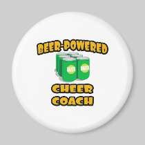 Beer-Powered Cheer Coach Magnets