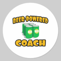 Beer-Powered Coach Sticker