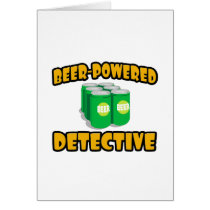 Beer-Powered Detective Card