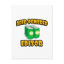 Beer-Powered Editor Postcard