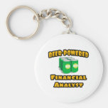 Beer-Powered Financial Analyst Key Chains