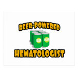 Beer-Powered Hematologist Postcard