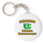 Beer-Powered Medical Technologist Key Chains