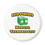Beer-Powered Medical Technologist Refrigerator Magnet