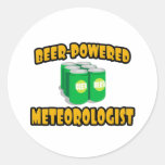 Beer-Powered Meteorologist Sticker