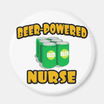 Beer-Powered Nurse Fridge Magnets