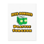 Beer-Powered Plastic Surgeon Postcard