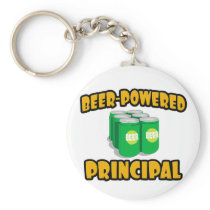 Beer-Powered Principal keychains