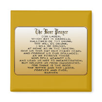 Beer Prayer Fridge Magnets