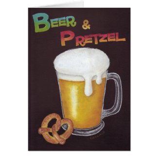 Beer & Pretzel Card