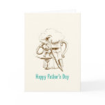 Beer & Pretzel Father's Day card cards