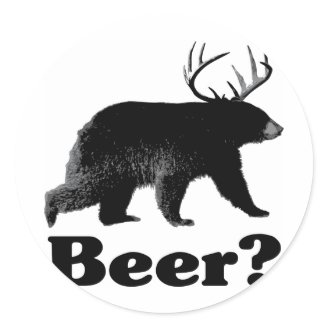 Beer? Round Sticker