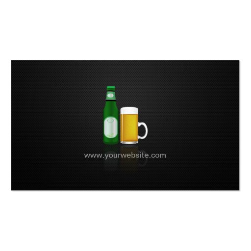 Beer Sales - Professional Premium Black Mesh Business Card (back side)