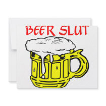 Beer Slut invitations
