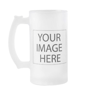 Beer stein - frosted glass tall template 16oz mugs by corporateworld