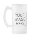 Beer stein - frosted glass tall template 16oz mugs