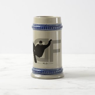 Beer Stein with Grey/Black DF Logo