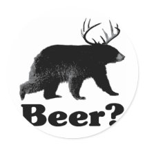 Beer? Round Sticker