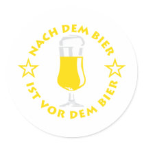 Beer Round Sticker