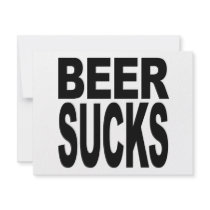 Beer Sucks invitations by MyShirtSucks Beer Sucks invitations