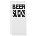 Beer Sucks Personalized Rack Card