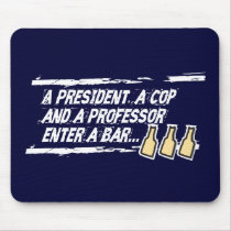 Beer Summit 2009 Political Humor Mousepad