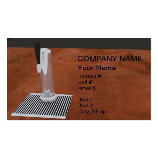 beer tap business card template