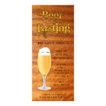 Beer Tasting Birthday Party Invitation - Woodgrain
