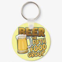 Beer: The Fifth Food Group T-Shirts & Gifts keychains by koncepts Beer: The Fifth Food Group T-Shirts & Gifts keychains