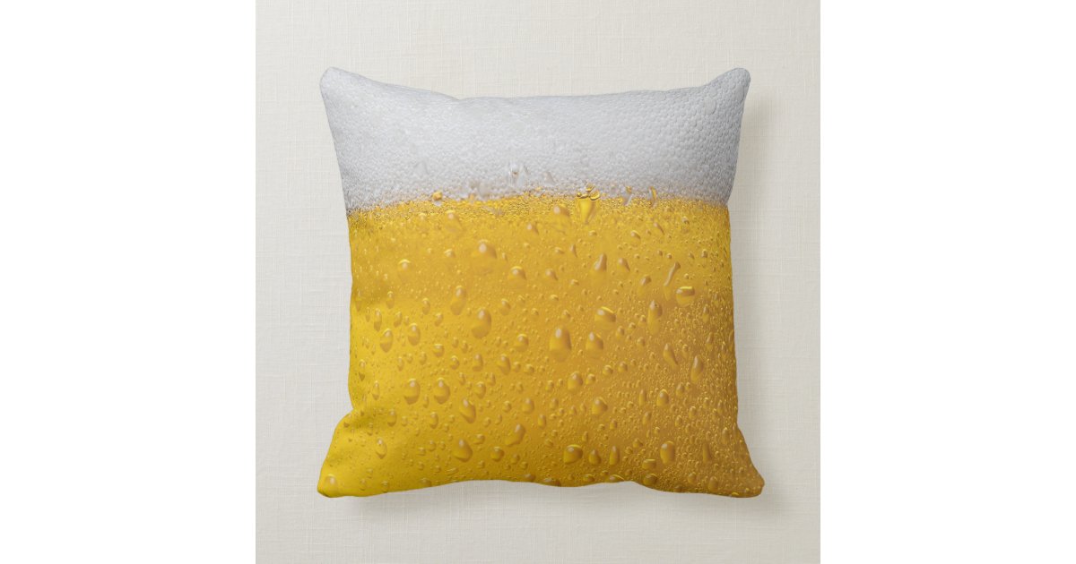 Beer Throw Pillow Zazzle