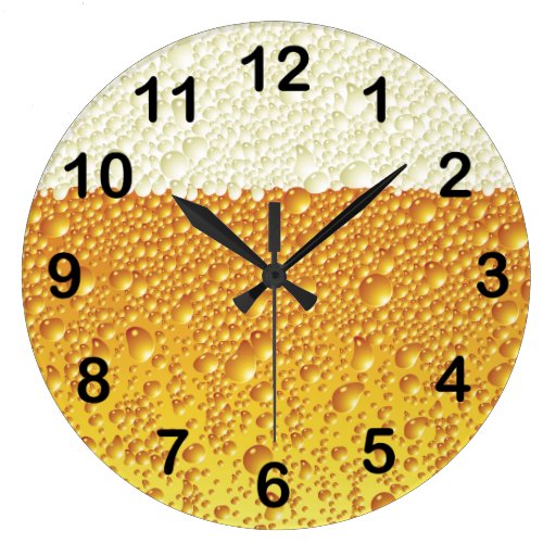 Beer Wall Clock Design Zazzle