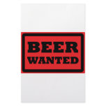 beer wanted red icon stationery paper