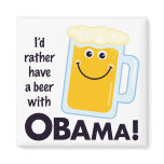 Beer With Obama Magnet