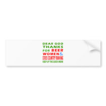 Beer Women And Cross Country Running Bumper Stickers