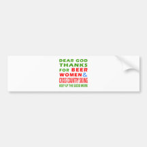 Beer Women And Cross Country Skiing Bumper Stickers