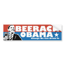 Beerack Obama Bumper Sticker bumper stickers by proudzazzle Beerack Obama Bumper Sticker bumper stickers