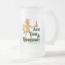 Beercat Frosted Stein Mug
