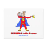 Beerman to the Rescue!  Beer is Good. Postcard