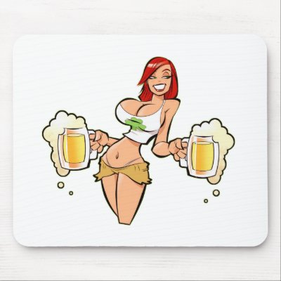 BeerRedhead Mousepads by TrustShop