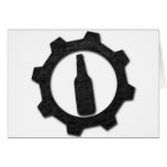 Beers black greeting card