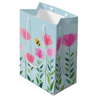 Bees and Blossoms Medium Gift Bag
