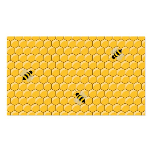 Bees And Honeycomb business cards (back side)