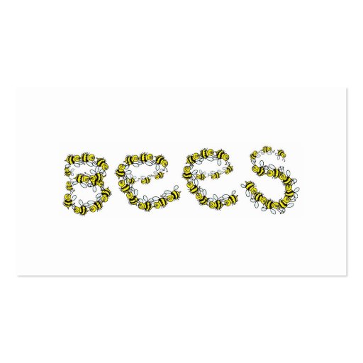 Bees Business Card (back side)