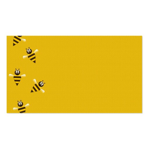 Bees Business Card Template (back side)