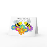 Bees & Flowers Greeting Cards