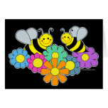 Bees &amp; Flowers Greeting Cards