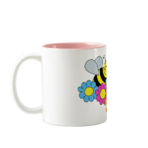 Bees & Flowers Coffee Mugs