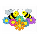 Bees & Flowers Post Cards