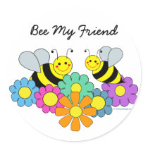 Bees & Flowers stickers